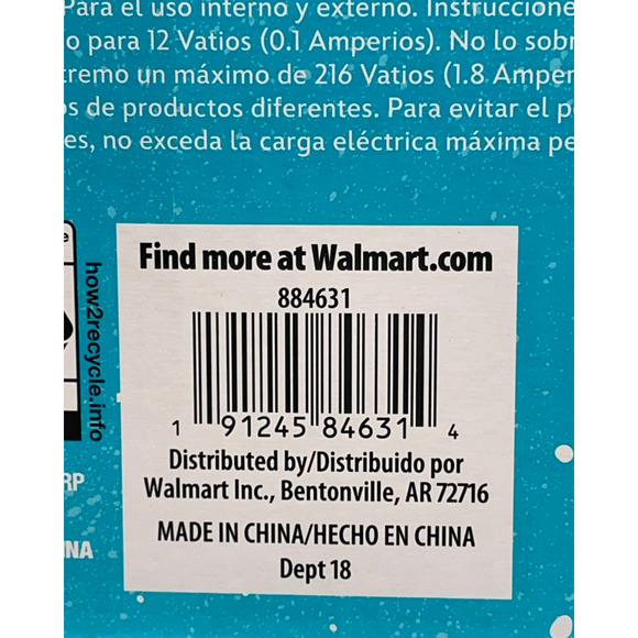 Disney Christmas Stitch Blinking Holiday LED String Lights 8.5'L 3 Available New - Picture 7 of 7